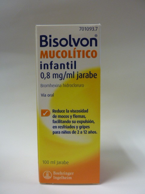 BISOLVON MUCOLITICO INFANTIL 0,8MG/ML JARABE 100 ML : FARMACIA M A ...