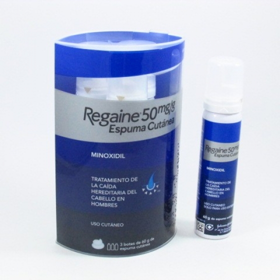 REGAINE 50MG/G ESPUMA CUTANEA 3 AEROSOLES 60G