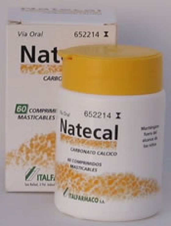 NATECAL 1500 (600 MG CA) 60 COMPRIMIDOS MASTICABLES