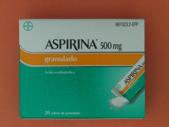 ASPIRINA 500 MG GRANULADO 20 SOBRES