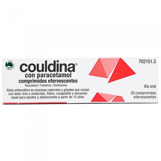 COULDINA CON PARACETAMOL 20 COMPRIMIDOS EFERVESCENTES