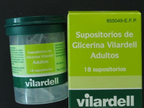 SUPOSITORIOS GLICERINA VILARDELL ADULTOS 18 SUPOSITORIOS
